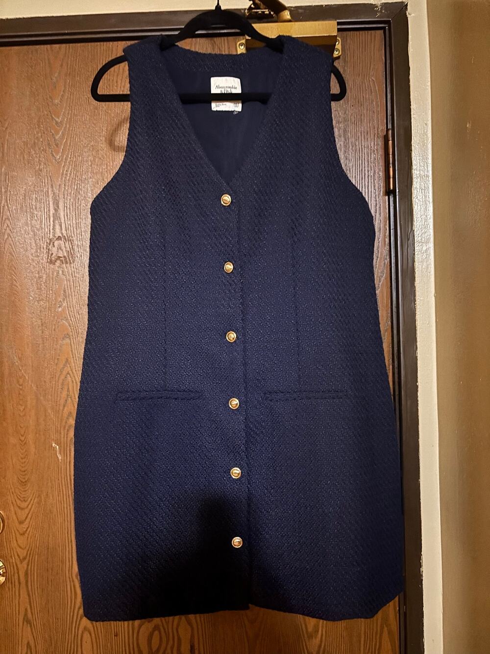 NWOT Abercrombie & Fitch Mara Preppy Fall Tweed Midi Dress